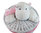 Wäschekorb Weide weiß rosa Plüschtier Hippo D.39 H.55